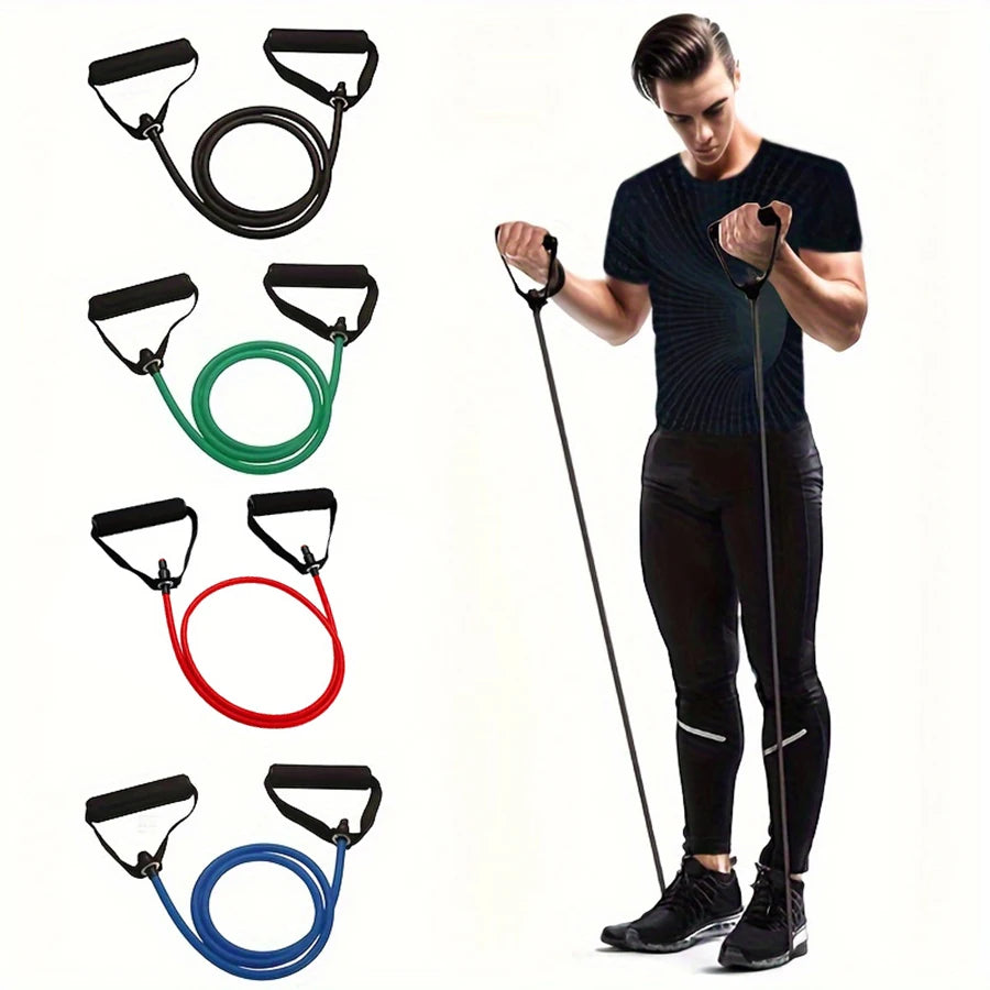 4-Level Resistance Band Set with Handles- Home & Travel Workout