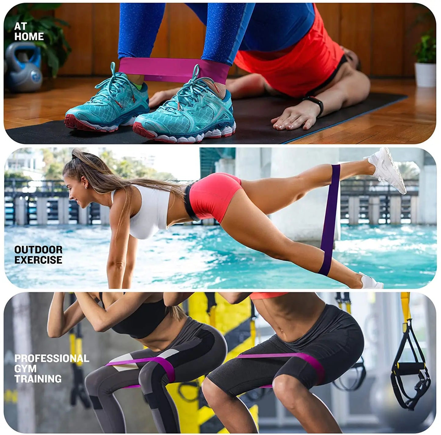 5-Piece Booty Band Set- Glute & Leg Resistance Bands